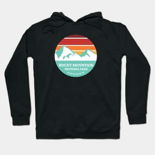 Rocky Mountains National Park Retro Hoodie